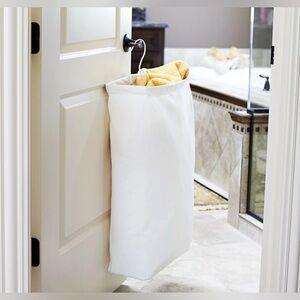 Over-the-Door Laundry Hamper - WHITE